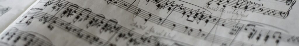 tilt selective photograph of music notes